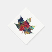 Serviette En Papier Papier d'automne (Coin)