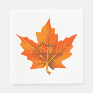 Serviette En Papier Papier d'automne Thanksgiving