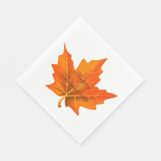 Serviette En Papier Papier d'automne Thanksgiving (Coin)