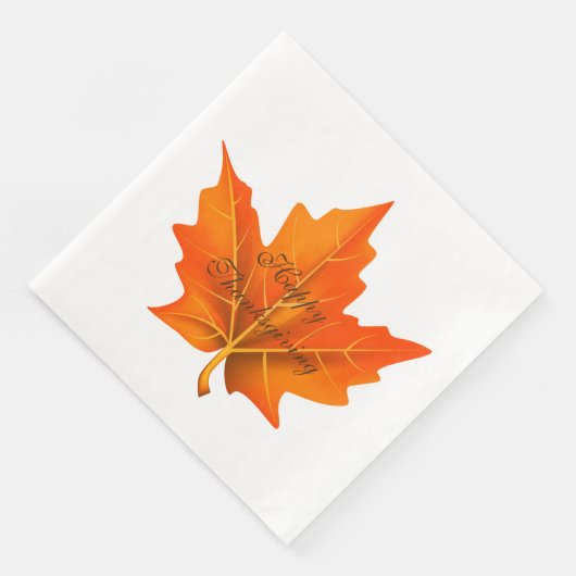 Serviette En Papier Papier d'automne Thanksgiving (Coin)
