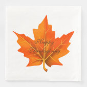 Serviette En Papier Papier d'automne Thanksgiving (Devant)