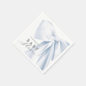 Serviette En Papier Papier de Baby shower à caisson bleu (Coin)