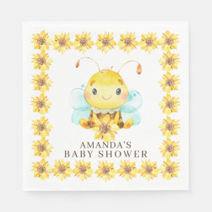 Serviette En Papier Papier de Baby shower de petit miel doux, serviett