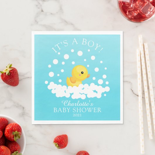 Serviette En Papier Papier de Baby shower en caoutchouc (En situation)