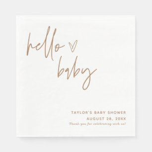 Serviette En Papier Papier de Baby shower neutre pour le genre Napkin