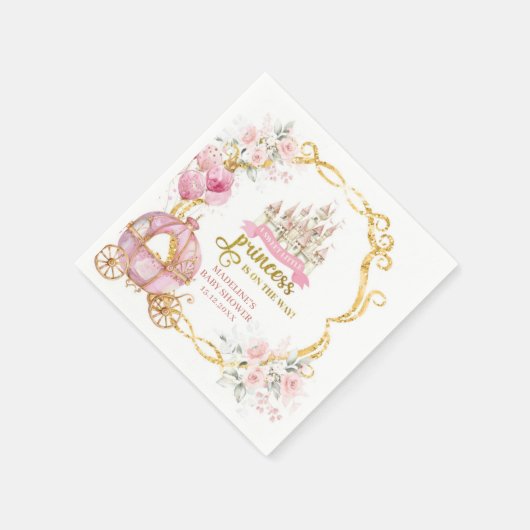 Serviette En Papier Papier de Baby shower Royal Princess (Coin)