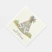 Serviette En Papier Papier de Baby shower Tribal Teepee Adventure (Coin)