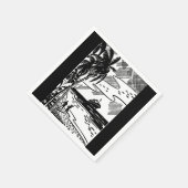 Serviette En Papier Papier de bateau de croisière rétro Napkin (Coin)