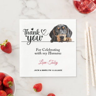 Serviette En Papier Papier de Black and Tan Coonhound