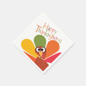 Serviette En Papier Papier de Bon thanksgiving couleur Turquie serviet (Coin)