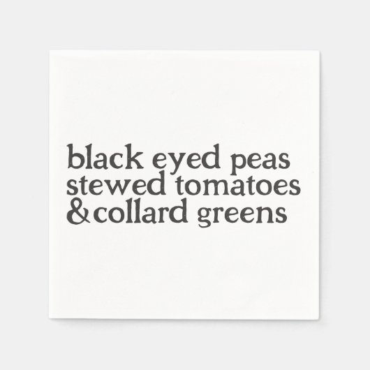 Serviette En Papier Papier de bonne chance Napkin (Devant)