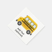 Serviette En Papier Papier de bus scolaire (Coin)