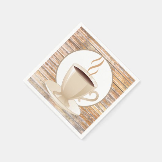 Serviette En Papier Papier de café mignon (Coin)