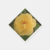 Serviette En Papier Papier de camélia jaune (Coin)