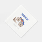 Serviette En Papier Papier de camion Monster bleu vif Napkin (Coin)