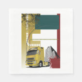 Serviette En Papier Papier de camion urbain (Devant)