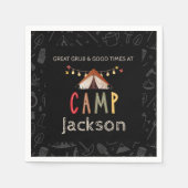 Serviette En Papier Papier de camp de camping (Devant)