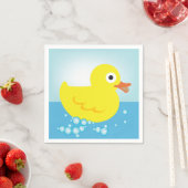 Serviette En Papier Papier de canard en caoutchouc jaune (En situation)