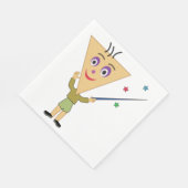 Serviette En Papier Papier de caractère triangle tête (Coin)