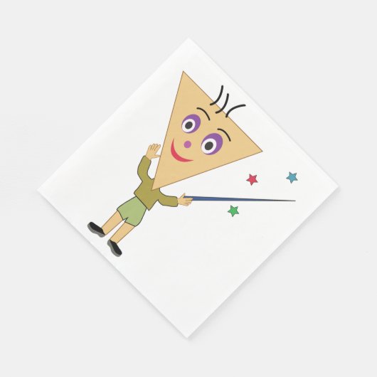 Serviette En Papier Papier de caractère triangle tête (Coin)