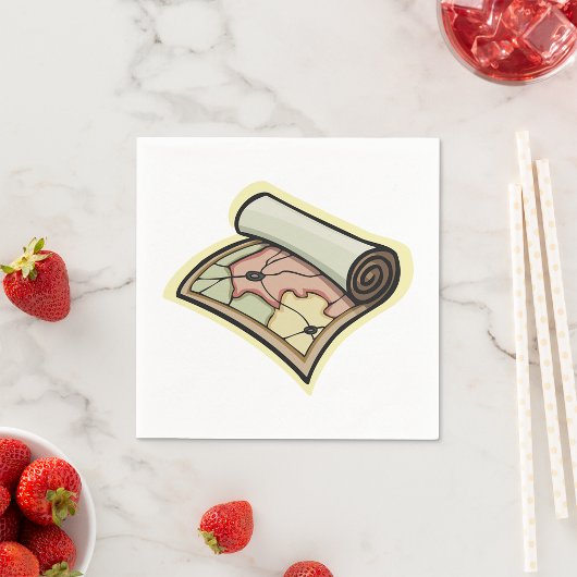 Serviette En Papier Papier de carte de défilement