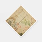 Serviette En Papier Papier de carte postale français Napkin (Coin)