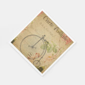 Serviette En Papier Papier de carte postale français Napkin (Coin)