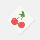 Serviette En Papier Papier de cerises mignonnes (Coin)
