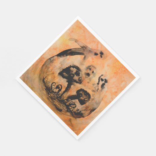 Serviette En Papier Papier de champignons fantômes (Coin)