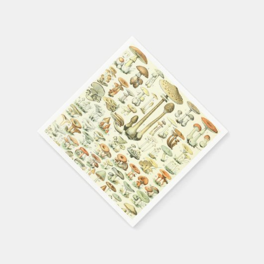 Serviette En Papier Papier de champignons Napkin (Coin)