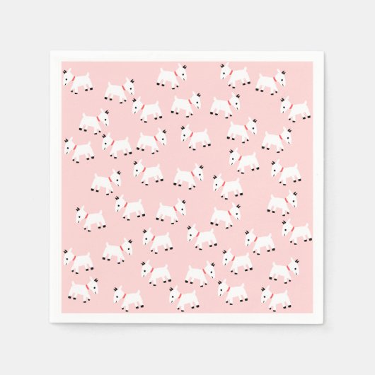 Serviette En Papier Papier de chèvre rose (Devant)