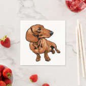 Serviette En Papier Papier de chien Brown (En situation)