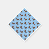 Serviette En Papier Papier de chien teckel (Coin)