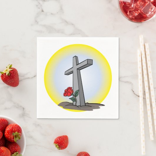 Serviette En Papier Papier de cimetière Grave Cross (En situation)