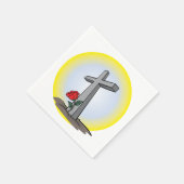 Serviette En Papier Papier de cimetière Grave Cross (Coin)