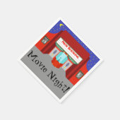 Serviette En Papier Papier de cinéma rétro (Coin)