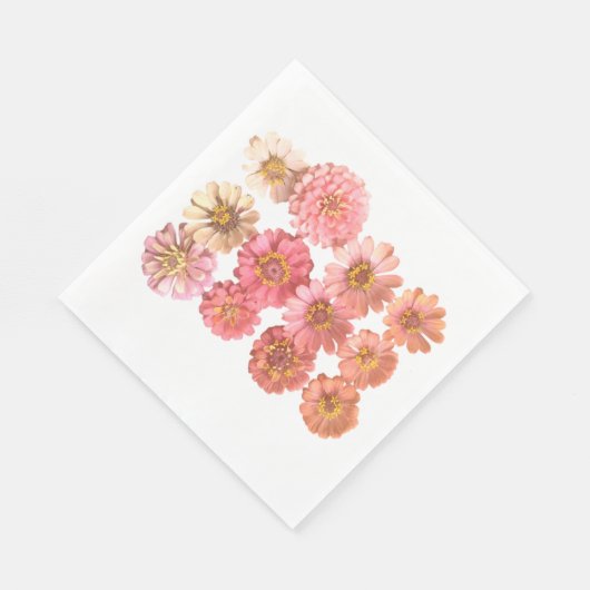 Serviette En Papier Papier de collage Zinnia Napkin (Coin)