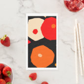 Serviette En Papier Papier de conception à teinte chaude (En situation)