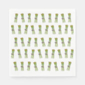 Serviette En Papier Papier de conception asperge (Devant)