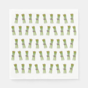Serviette En Papier Papier de conception asperge