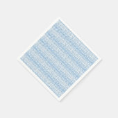Serviette En Papier Papier de conception Ikat bleu et blanc (Coin)