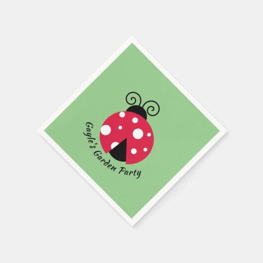 Serviette En Papier Papier de conception Ladybug (Coin)