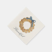 Serviette En Papier Papier de couronne d'agrumes d'automne (Coin)