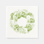 Serviette En Papier Papier de couronne vert céleri monochromatique (Devant)