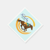 Serviette En Papier Papier de Courses de Chevaux (Coin)