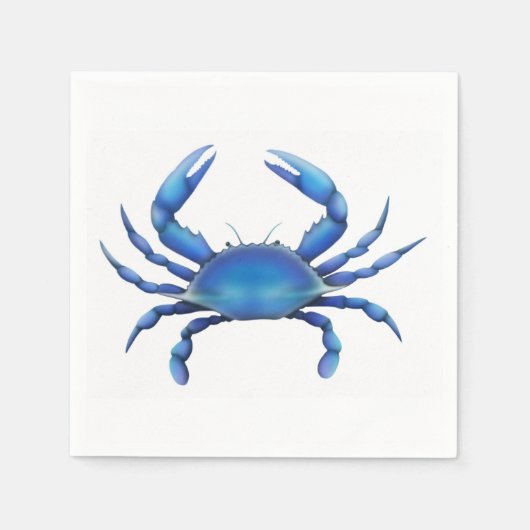Serviette En Papier Papier de crabe bleu de l'Atlantique (Devant)
