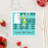 Serviette En Papier Papier de cuisine rétro personnalisable (En situation)