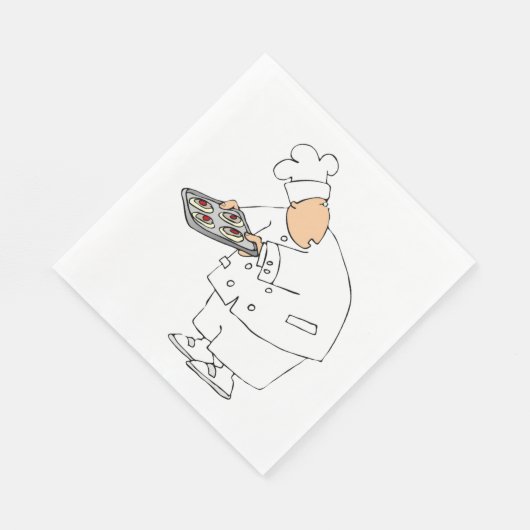 Serviette En Papier Papier de cuisson chef (Coin)