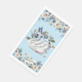 Serviette En Papier Papier de cygne bleu Napkin (Coin)