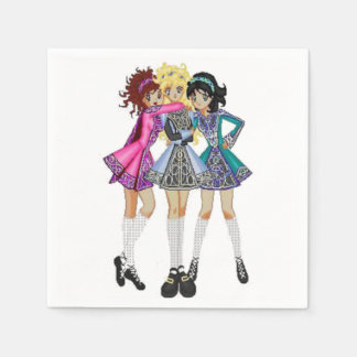 Serviette En Papier Papier de danse irlandais